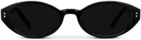 WearMe Pro WMP Eyeglasses – Women's Oval Sunglasses: 90s-inspired slim frame, soft curves, stylish and minimalist look.