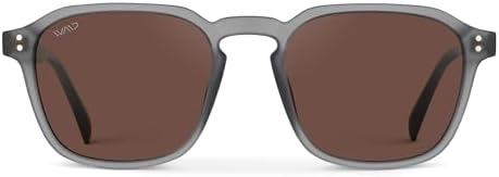 WearMe Pro Men's Polarized Square Sunglasses – Wide Fit, Retro Style, UV400, Lightweight Frame, Suitable for Driving and Everyday Wear