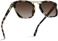 WMP Eyewear - Women's Oversized Polarized Sunglasses: Square Retro Style with Metal Double Bridge