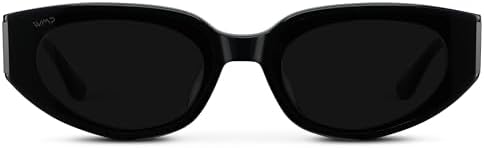 WearMe Pro - Women's Narrow Cat-Eye Sunglasses: Acetate Frame and Anti-Reflective Lenses