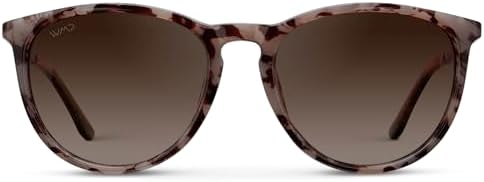 WearMe Pro Women's Round Polarized Sunglasses - UV400 Protection, Lightweight Frame, Retro Style