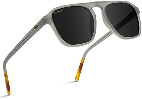 WearMe Pro Polarized Modern Aviator Single-Bridge Square Men's Sunglasses