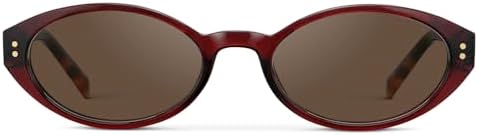 WearMe Pro WMP Eyeglasses – Women's Oval Sunglasses: 90s-inspired slim frame, soft curves, stylish and minimalist look.