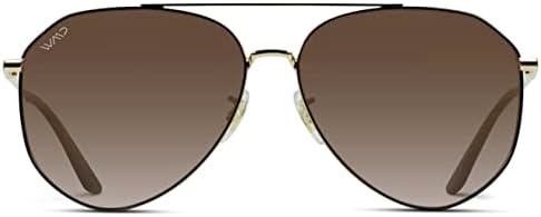 WearMe Pro Polarized Aviator Sunglasses for Men and Women | UV Protection | Reflective Lenses | Pink, Blue, Black Aviator