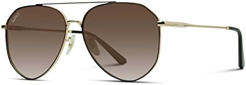 WearMe Pro Polarized Aviator Sunglasses for Men and Women | UV Protection | Reflective Lenses | Pink, Blue, Black Aviator