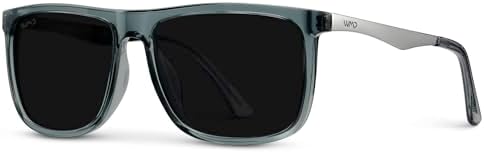 WMP Eyewear - Men's Polarized Flat-Top Square Sunglasses