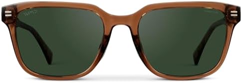 WMP Eyewear – Men's Rectangular Performance Sunglasses – Designed for golf, featuring anti-reflective lenses and non-slip nose pads.
