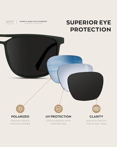 Premium polarized dual-rod sunglasses for men and women, protecting against UVA and UVB rays.