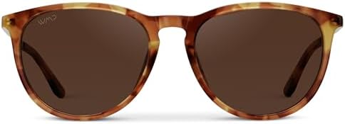 WearMe Pro Women's Round Polarized Sunglasses - UV400 Protection, Lightweight Frame, Retro Style