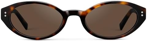 WearMe Pro WMP Eyeglasses – Women's Oval Sunglasses: 90s-inspired slim frame, soft curves, stylish and minimalist look.