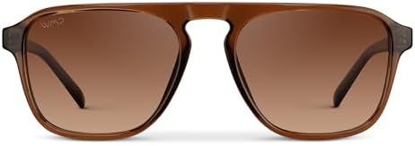 WearMe Pro Polarized Modern Aviator Single-Bridge Square Men's Sunglasses