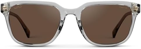 WMP Eyewear – Men's Rectangular Performance Sunglasses – Designed for golf, featuring anti-reflective lenses and non-slip nose pads.