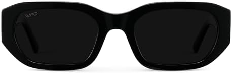 WearMe Pro - Women's Narrow Rectangular Sunglasses - Polarized, Lightweight Acetate, 100% UV Protection