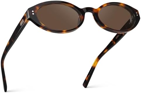 WearMe Pro WMP Eyeglasses – Women's Oval Sunglasses: 90s-inspired slim frame, soft curves, stylish and minimalist look.
