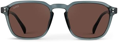 WearMe Pro Men's Polarized Square Sunglasses – Wide Fit, Retro Style, UV400, Lightweight Frame, Suitable for Driving and Everyday Wear