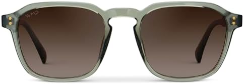 WearMe Pro Men's Polarized Square Sunglasses – Wide Fit, Retro Style, UV400, Lightweight Frame, Suitable for Driving and Everyday Wear