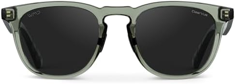 WMP Eyewear – Men's Polarized Sport Golf Sunglasses: Round Frame, Anti-reflective Lens, Anti-slip Nose Pads, Lightweight