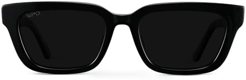WearMe Pro - Women's Polarized Rectangular Sunglasses, Narrow Acetate Frame, Durable 5-Tube Hinge, Hand-Polished Finish