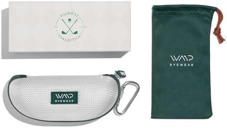 WMP Eyewear – Men's Polarized Sport Golf Sunglasses: Round Frame, Anti-reflective Lens, Anti-slip Nose Pads, Lightweight