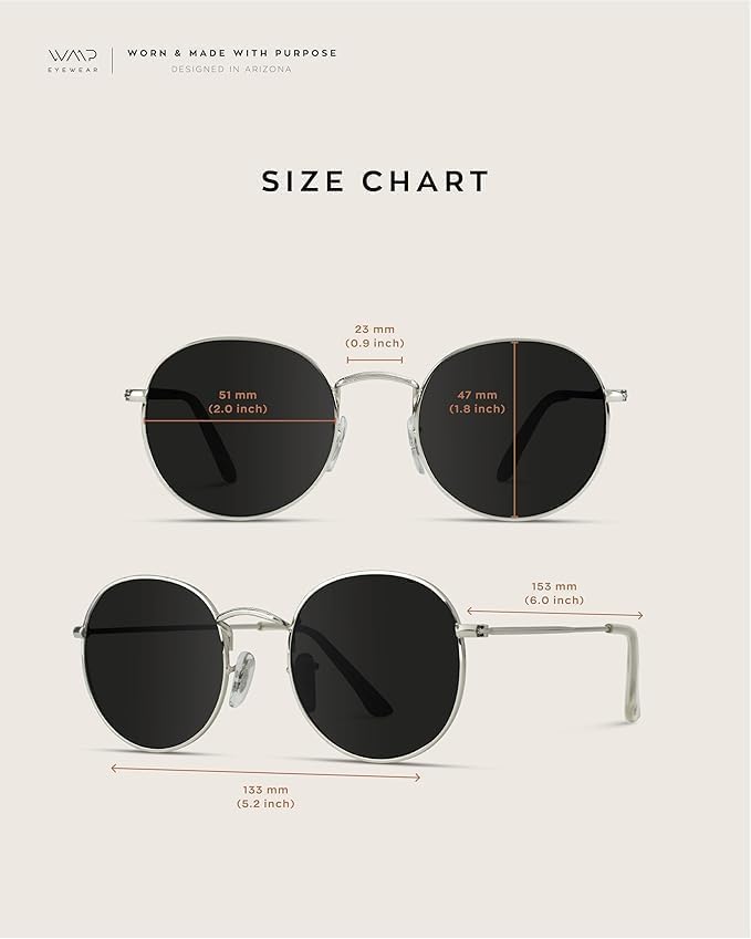 WearMe Pro - Reflective Round Fashion Sunglasses