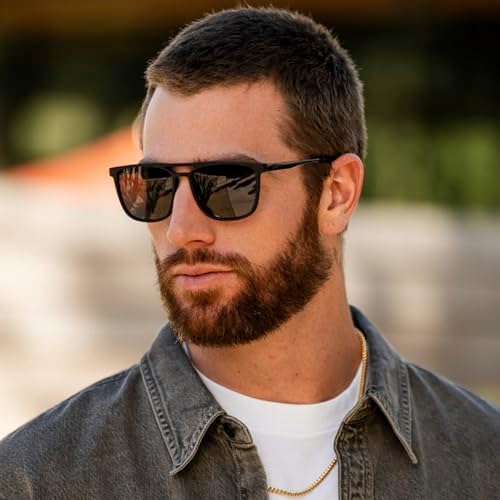 Premium polarized dual-rod sunglasses for men and women, protecting against UVA and UVB rays.