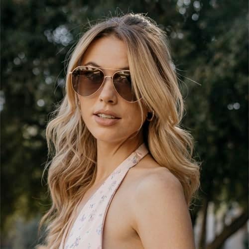 WearMe Pro Polarized Aviator Sunglasses for Men and Women | UV Protection | Reflective Lenses | Pink, Blue, Black Aviator