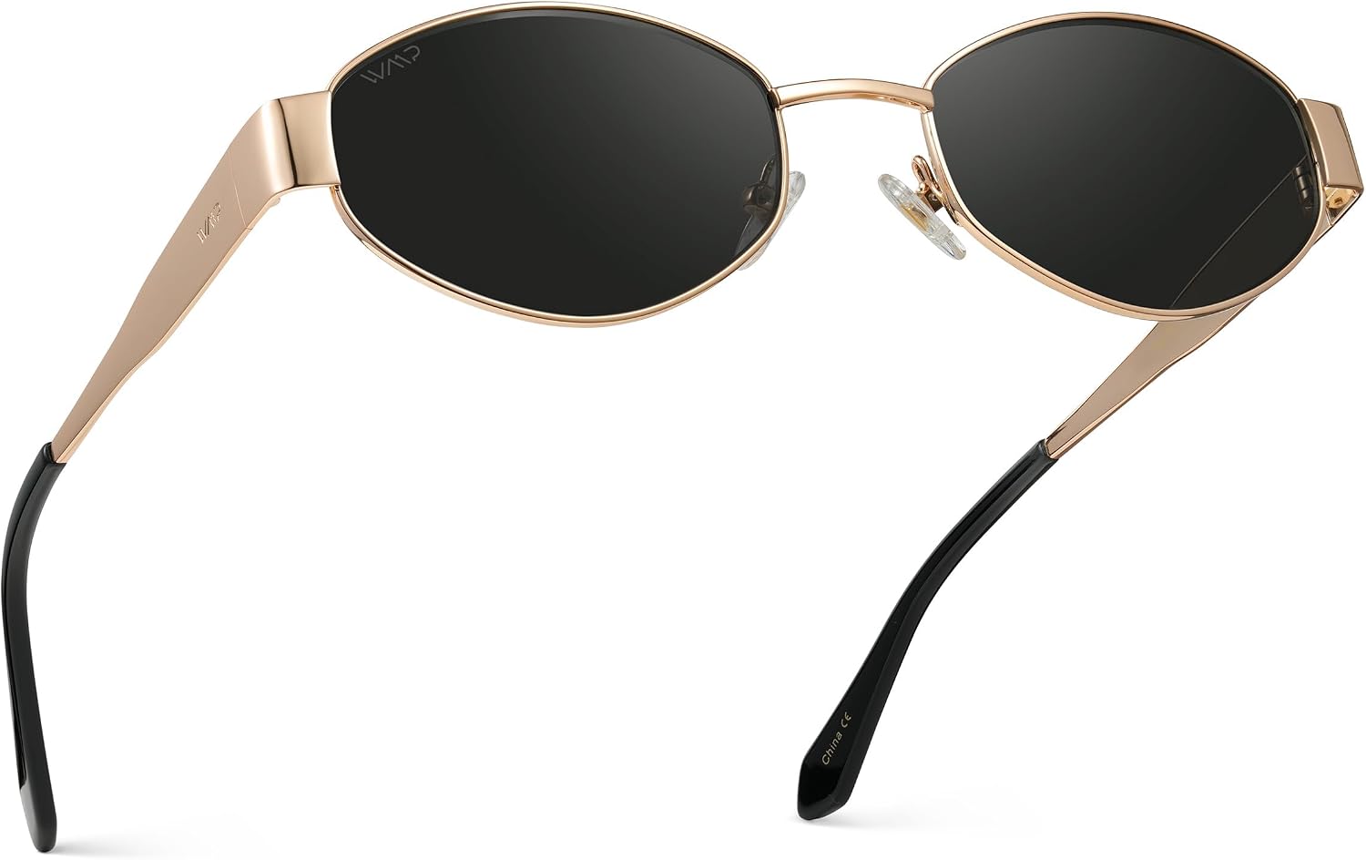 WearMe Pro Retro Oval Women's Sunglasses - Stylish Small Frame, 90s Inspired Fashion, with AR Coating