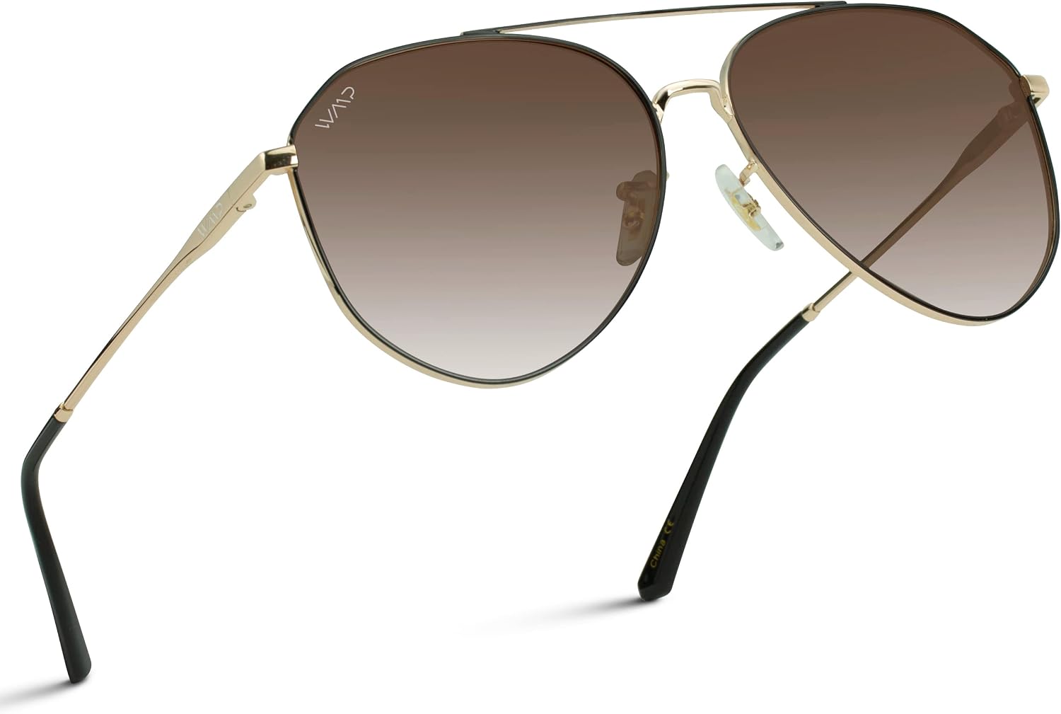WearMe Pro Polarized Aviator Sunglasses for Men and Women | UV Protection | Reflective Lenses | Pink, Blue, Black Aviator