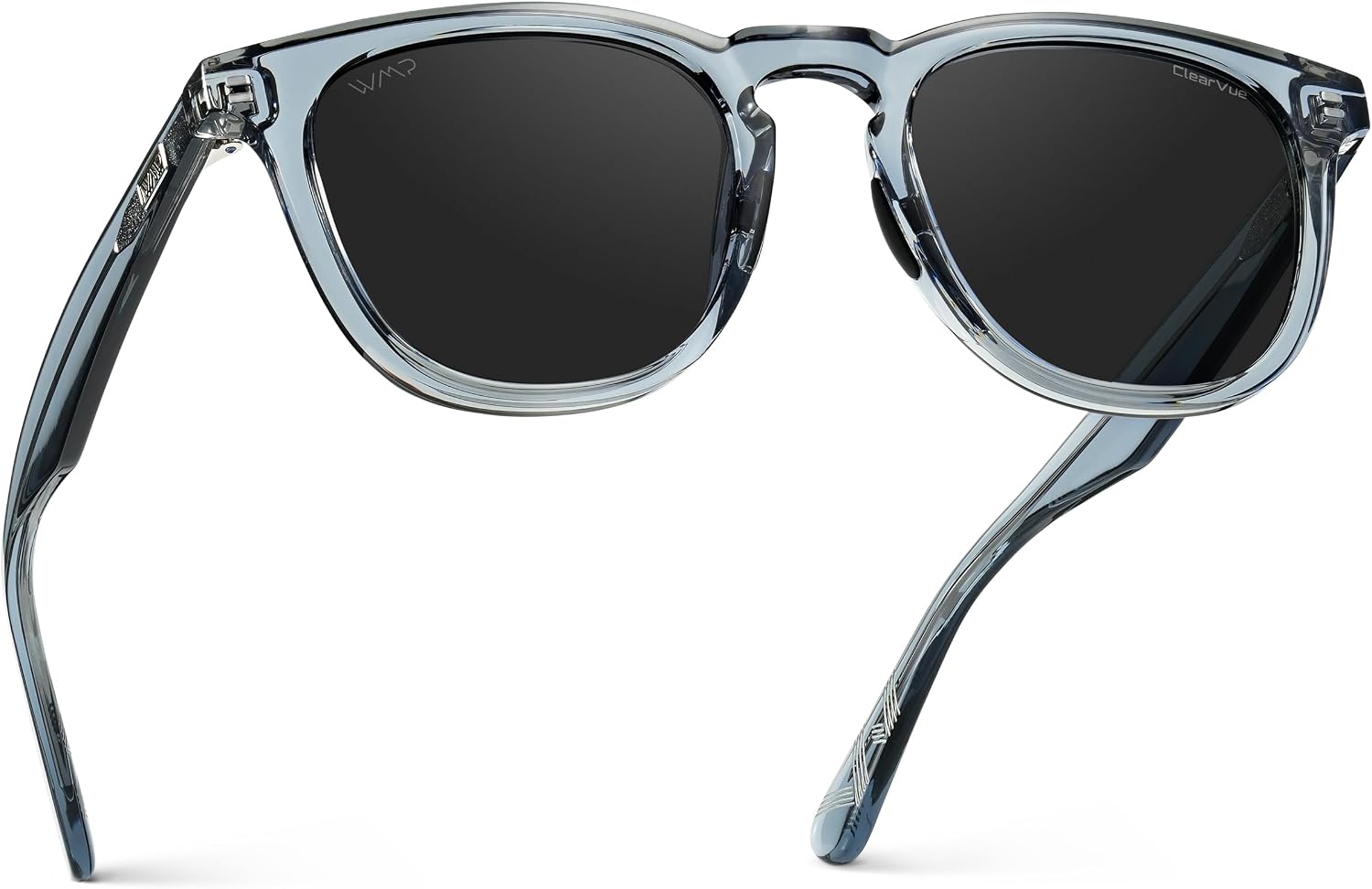 WMP Eyewear – Men's Polarized Sport Golf Sunglasses: Round Frame, Anti-reflective Lens, Anti-slip Nose Pads, Lightweight